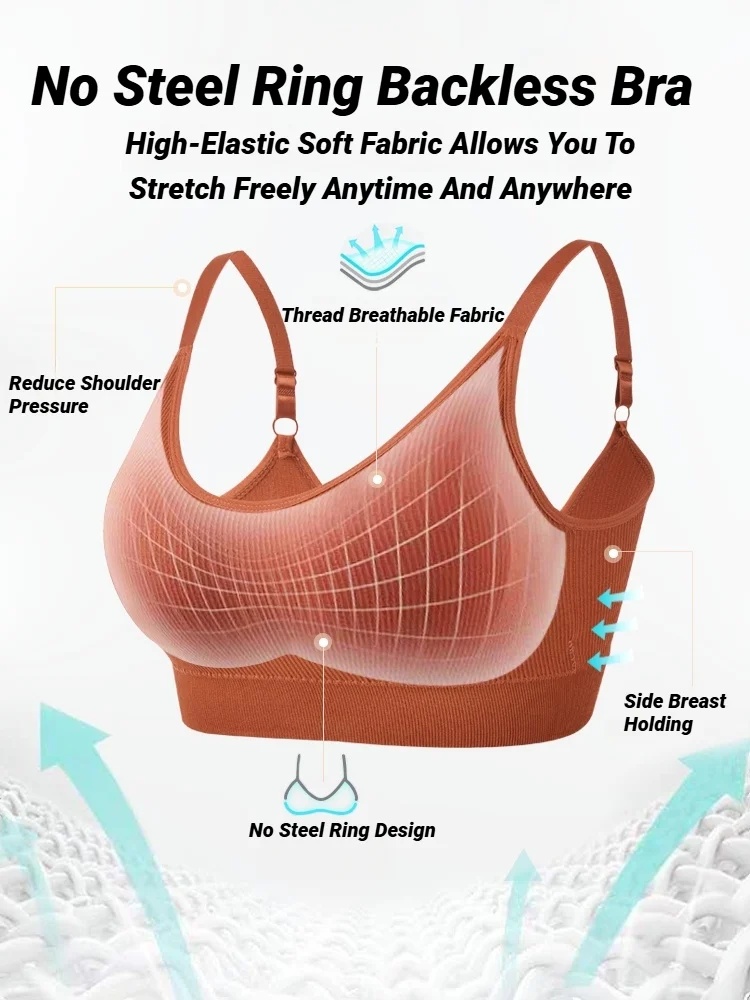 Sleep Bra Bralette - Soutiens-gorge sans couture pour femmes, à